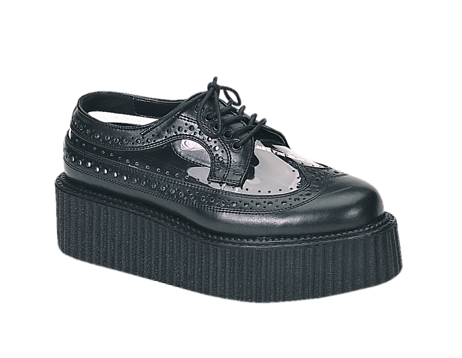 *CREEPER-408   2" HEEL BLK/CLR UNISEX CREEPER